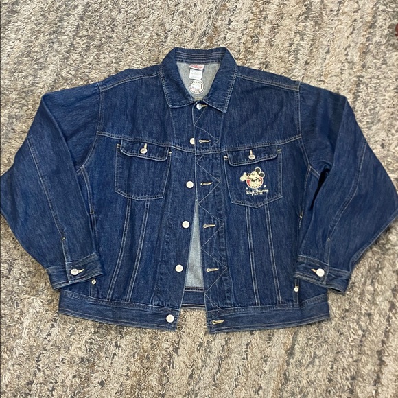 The Disney store Denim Jacket with Embroidery sz medium great condition Vintage - Picture 3 of 13